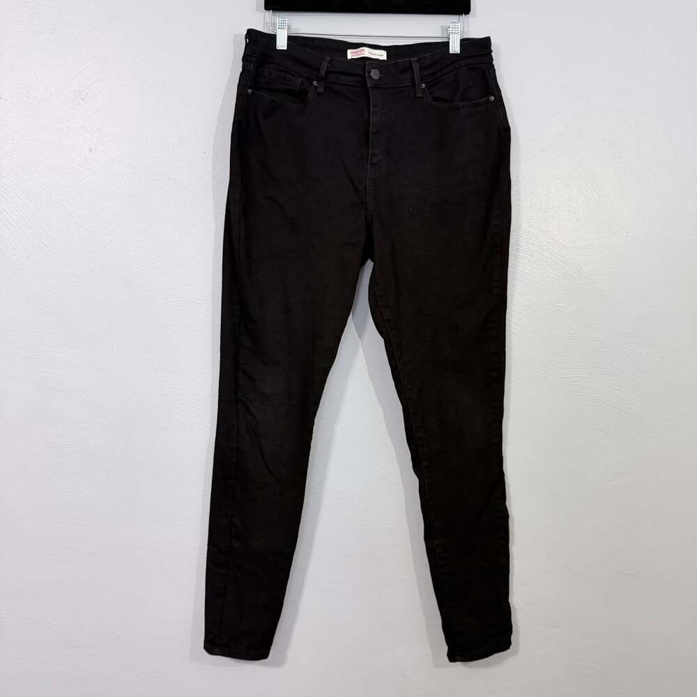 Signature by Levi Strauss & Co. High-Rise Skinny Jeans Size 14L Black